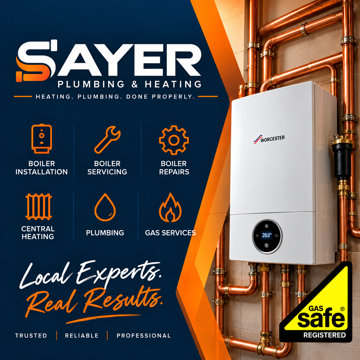 Sayer plumbing and heating services